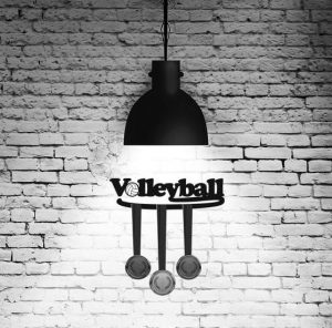 Volleyball medal hanger