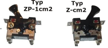 Wyłączniki Zcm2 i ZP1cm2 DL-O 04 026-01 i DL-O 04 026-02