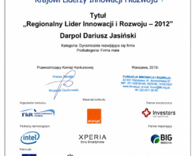 DARPOL_Lider Innowacji i Rozwoju 2012 r.