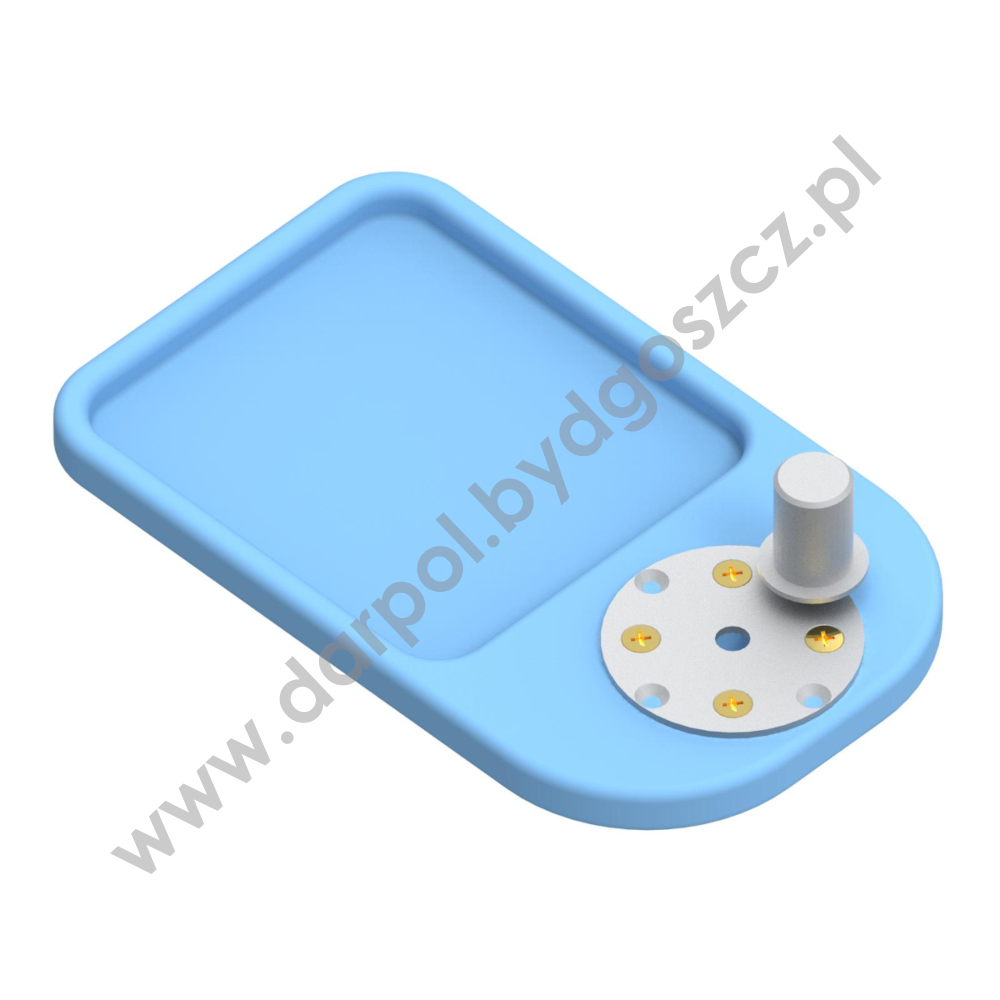 Aluminium armrest table type D - with blockade DL-13-018-05
