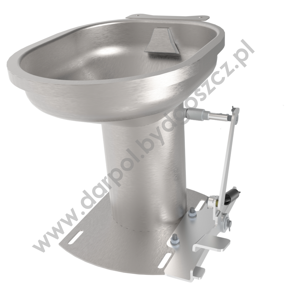 DL-14-030-02 WC kwasoodporny kpl. z pedałem