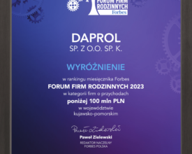 Darpol Forbes dyplom 2023