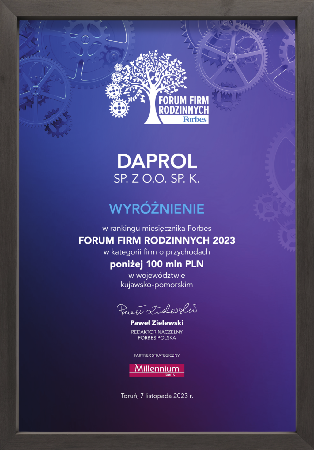 Darpol Forbes dyplom 2023