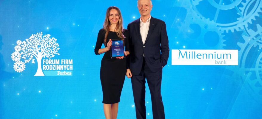 Aleksandra Jasinska-Kloska i Dariusz Jasiński  Forbes dla Darpol Bydgoszcz