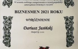 Dariusz Jasiński Biznesmen 2021 roku