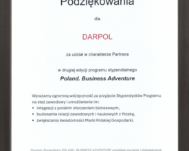 Podziękowania Poland. Business Adventure 2026