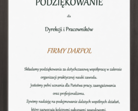 Podziękowanie SOKRATES 2022