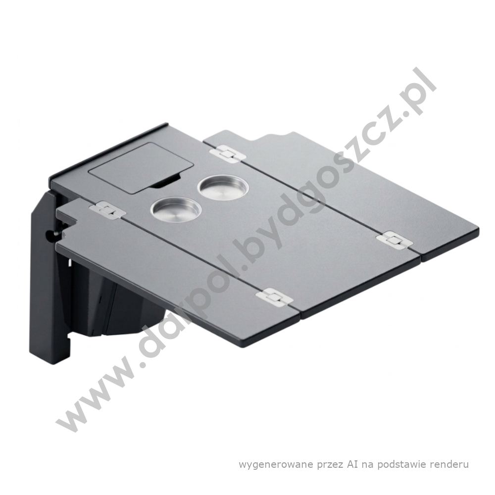 Stolik rozkładany dla wózków inwalidzkich 2-klasa z śmietniczką DL-39-016-04