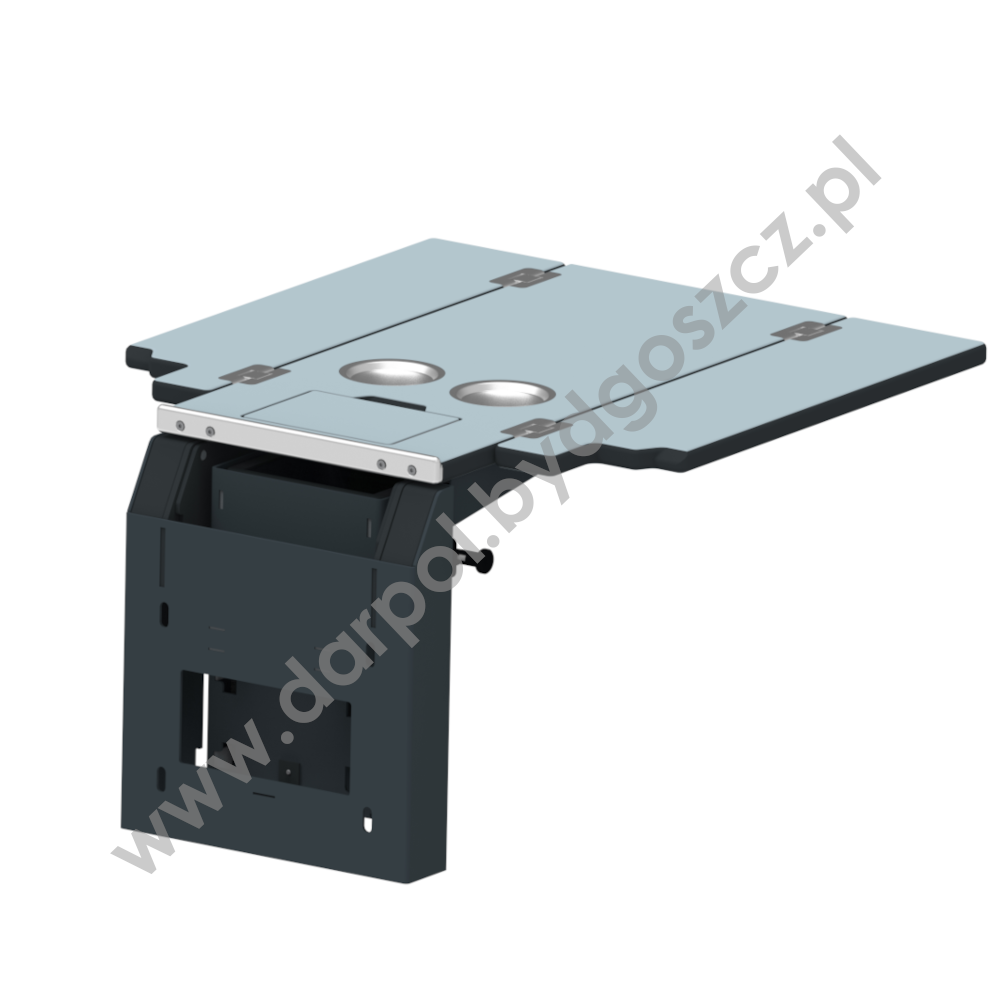 Stolik rozkładany dla wózków inwalidzkich 2-klasa z śmietniczką_DL-39-016-04 Stolik rozkładany dla wózków inwalidzkich 2-klasa z śmietniczką_DL-39-016-04