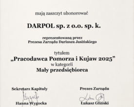 Uhonorowanie Pracodawcy Pomorza i Kujaw